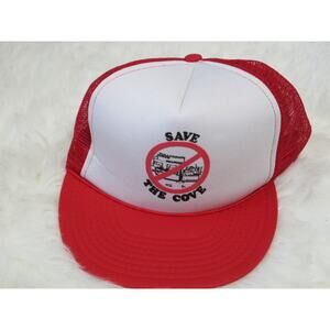 Vintage 1989 TULLYTOWN PA Marina Save The Cove Foam Mesh Trucker Snapback Hat